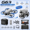 Квадрокоптер G63 — складаний дрон з HD-камерою, БК-моторами, Optical Flow, повним захистом пропелерів, пультом з відкидним екраном 4,3", до 10 хвилин польоту, до 100 м